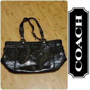 COACH patent leather purse